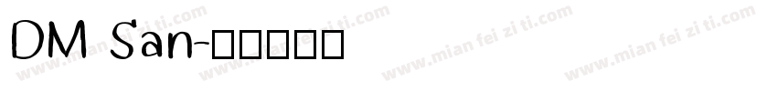 DM San字体转换